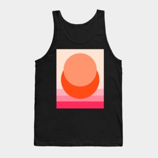 Minimal Sunset #6 - Abstract Art Print Tank Top